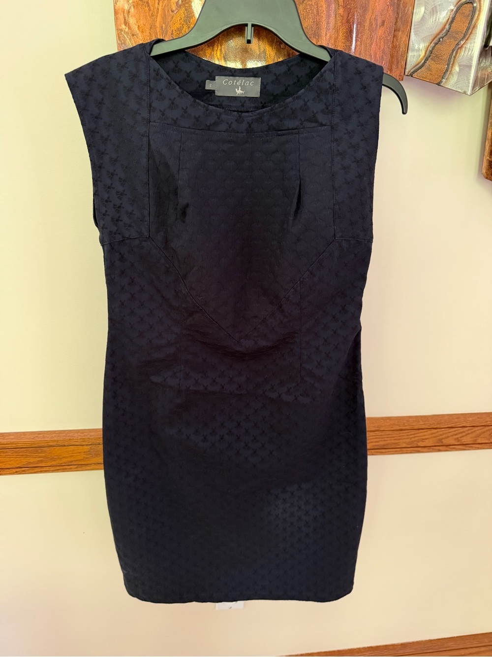 Cotelac, France navy blue tank dress